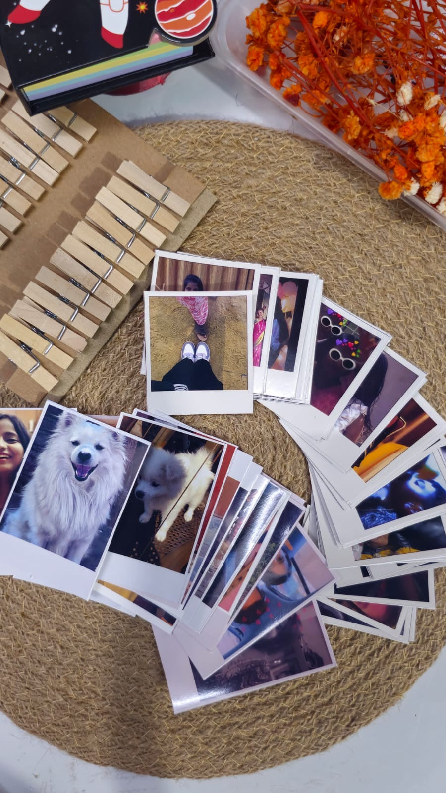 100 medium size Polaroids