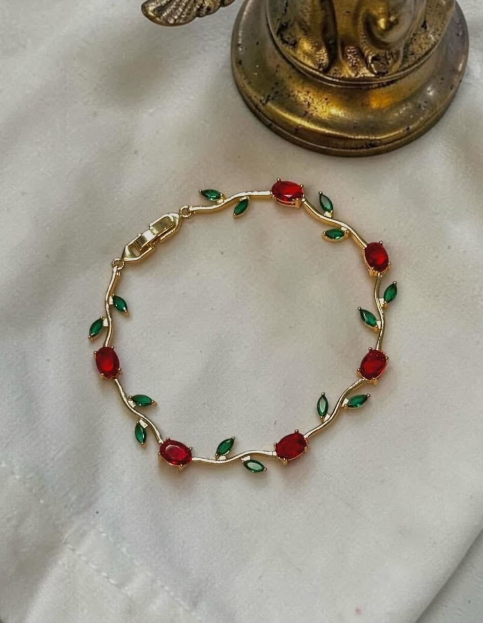 Red Tulip Bracelet