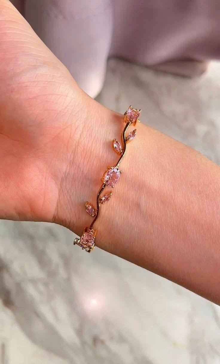 Pink Tulip Braclet